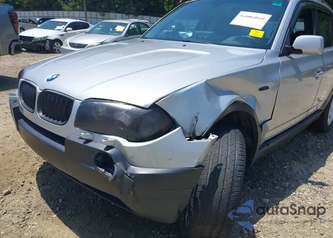 2004 BMW X3 2.5I from USA, damaged, VIN WBXPA734X4WB22540